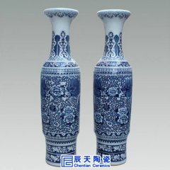 景德鎮(zhèn)落地大花瓶燒制工藝，多作陶瓷禮品用